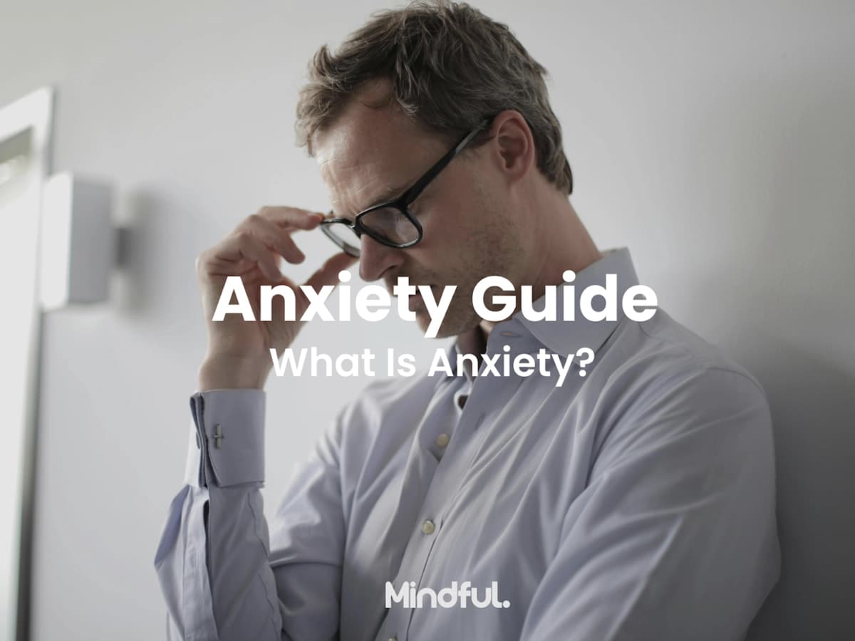 An anxiety diagnosed man