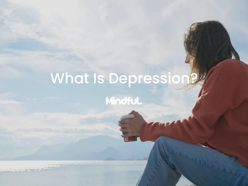 A woman diagnosed depression