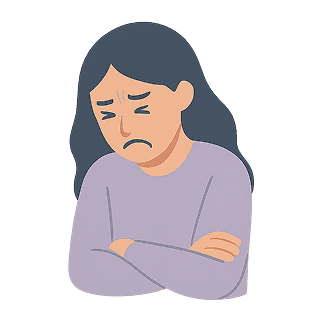 Thoughts of hopelessness or self-blame