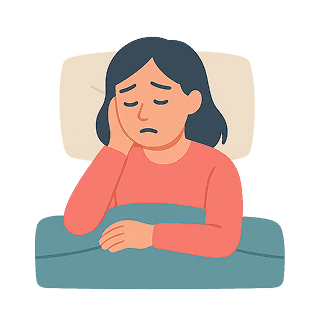 Have trouble sleeping or sleep too much