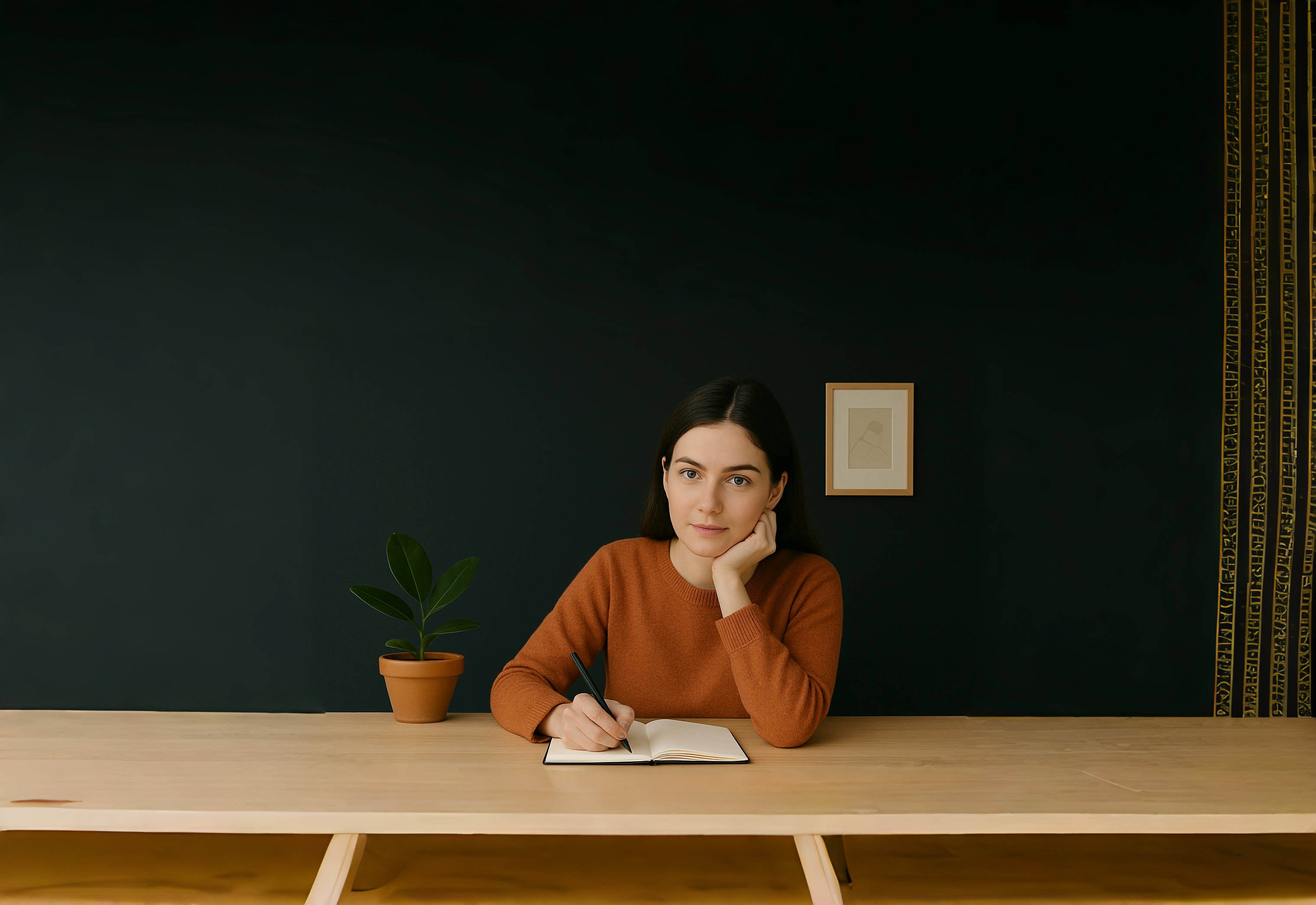 Mental health professional with patient