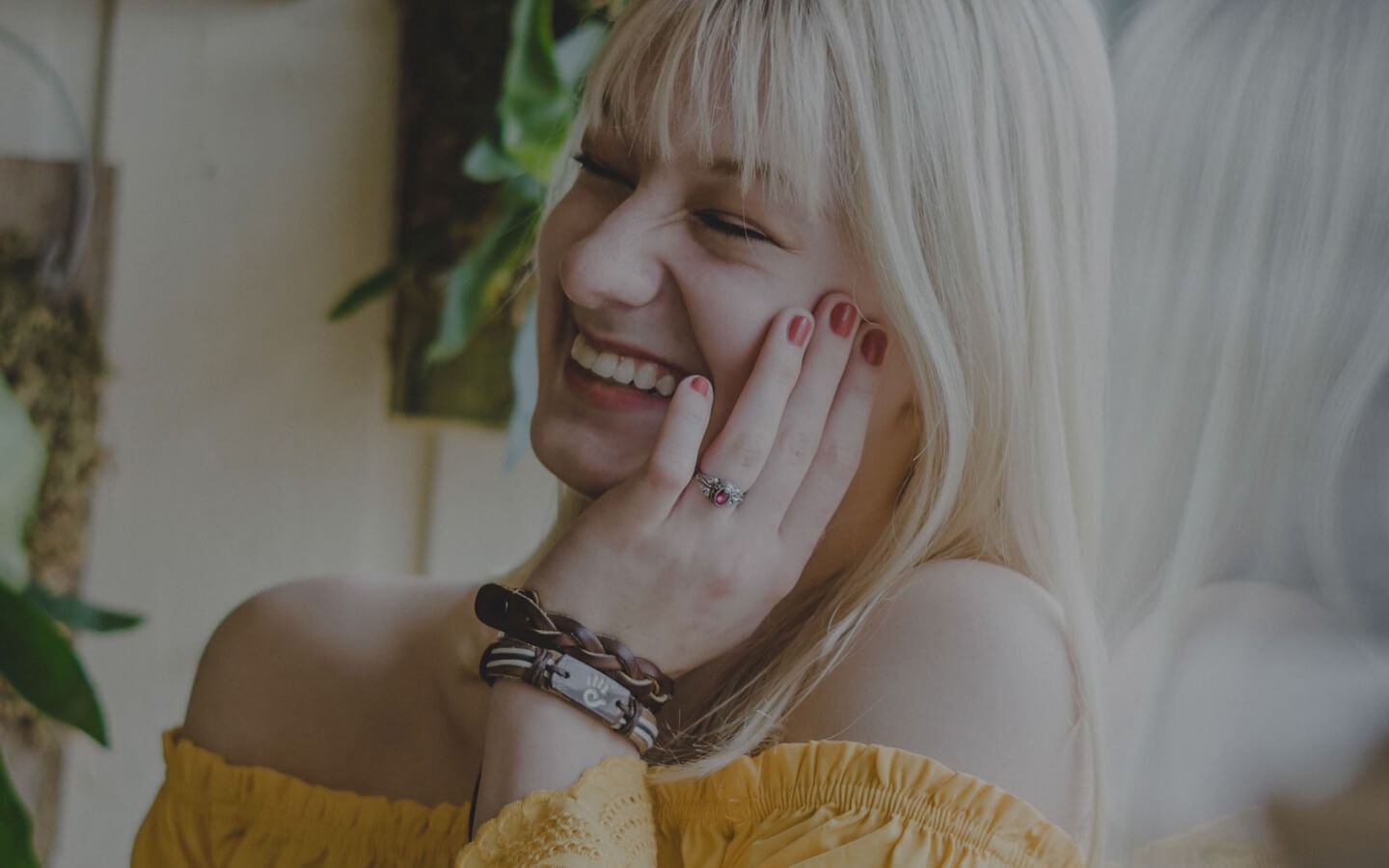 Mental health professional with patient